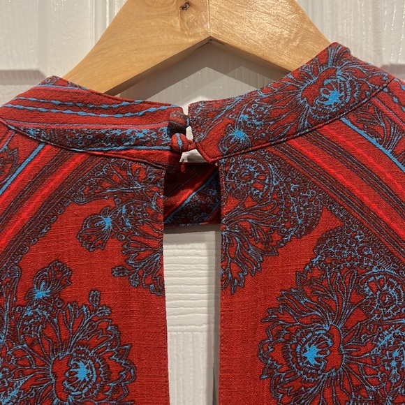 Free People Oversized Peasant Blouse Top - Picture 6 of 11